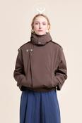 Flotte Brown Waterproof Funnel Neck Jacket - Rivoli image