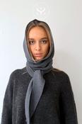 BOII Dark Grey Hooded Scarf - Nuller image