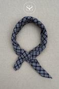 Boii Grey/Navy Check Neck Scarf - Meny image