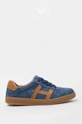 DRILLEYS BLUE &amp; CAMEL LOW PROFILE TRAINERS - SIXTY ONE