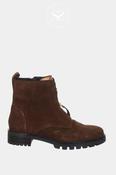 ARA Brown Suede Front Zip Ankle Boots — 12-29520