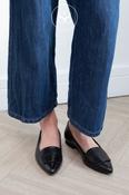 PAUL GREEN 3792 BLACK LEATHER POINTED TOE PUMPS
