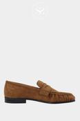 Bianco Tan Faux Suede Penny Loafers - 11253019 image