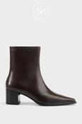 Vagabond Chocolate Brown Pointed Toe Ankle Boots Giselle - 5854-001-35 image
