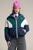 Flotte Navy, Green &amp; Cream Waterproof Jacket for Women - Saint Martin image