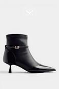 Gioseppo Black Pointed Toe Dress Boots — 76135 image