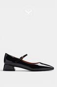 Gioseppo Black Patent Heeled Pumps - 80828 image