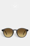 Eco Shades Grey Rounded Sunglasses - Zanon