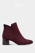 Tamaris Wine Red Suede Ankle Boots 1-25354 image