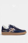 Another Trend Navy Blue Metallic Trainers A034-87