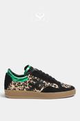 Another Trend Black &amp; Leopard Trainers A034-88 image