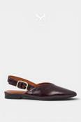 Babouche Wine Slingback Flats - Sheri image
