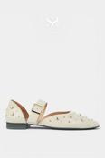 Babouche Off White Mary-Jane Flats - Ally image