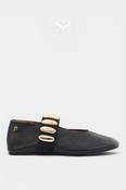 Babouche Black Ballerina Flats - Eden image