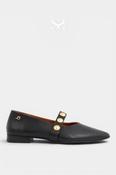 Babouche Black Ballerina Pumps - Flynn image