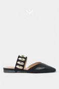 Babouche Black Ballerina Sliders - Grace image
