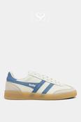 Gola Retro White &amp; Blue Leather Trainers - Viper CLB744HE image