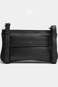 Depeche Black Leather Clutch Bag - 16378 image