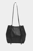 DEPECHE 16162 BLACK LEATHER SHOULDER BAG