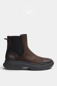 Ash Chocolate Brown Chunky Chelsea Ankle Boot - Nexon image