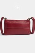 Depeche Red Leather Clutch Bag - 16378 image