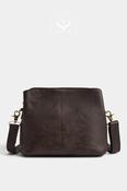 Depeche Brown Leather Crossbody Bag — 17266 image