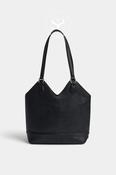 Depeche Black Leather Handbag -17260 image