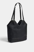 Depeche Black Leather Handbag -17260