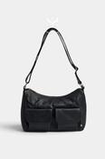 Depeche Black Leather with Gold Hardware Shoulderbag -17272 image
