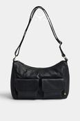 Depeche Black Leather with Gold Hardware Shoulderbag -17272