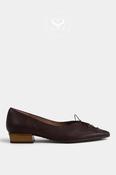 Hispanitas Brown Block Heel Pointed Shoes HI265139 image