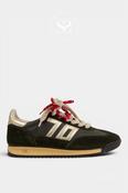 Back 70 Dark Green Leather &amp; Suede Trainer - Jogger image