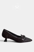 Lodi Brown Leopard Print Pony Court Shoes - Casion image
