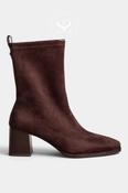Lodi Brown suede block heel ankle boots - Heka image