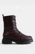 Wonders Brown Lace Up Boots - A-4313 image