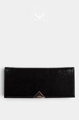 Lodi Black Textured Leather Envelope Clutch Bag - L1900 image