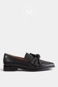 Loretta Vitale Black Leather Loafers W5366 image