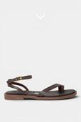 Oh My Sandals Brown Flat Sandals 5857 image