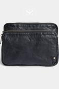 Depeche Black Leather with Gold Hardware Crossbody Bag — 17286 image