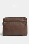 Depeche Dark Taupe Leather Crossbody Bag — 17286 image