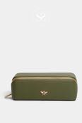 Alice Wheeler Olive Green Small Train Case - Kensington (S) image