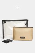 Alice Wheeler Gold 3pc Beauty/Makeup Gift Set AW0410 image