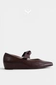 Wonders Chocolate Brown Pointed Toe Pumps - A-3840 image