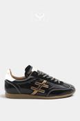 Another Trend Black Patent Slim Trainers A078-47 image