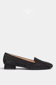 Unisa Black Block Heel Loafer - Capito