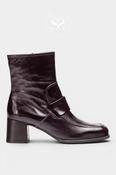 Unisa  Brown Leather Loafer Style Ankle Boot - Lippi image