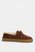 Tamaris Tan Suede Boat Shoes with Fur - 1-23616-47 image