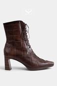 Hispanitas Brown Lace Up Ankle Boots HI265227 image