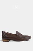 Hispanitas Brown Block Heel Loafer HI265199 image