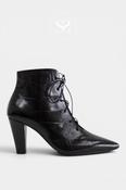Lodi Black Lace-up Ankle Boots - Risole
